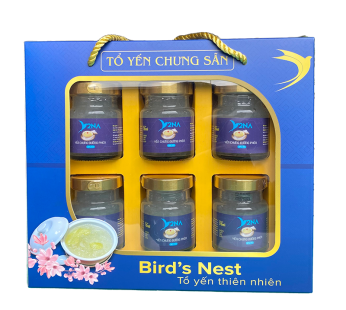 Yến chưng Đường phèn – Hộp 6 Hũ 70ml