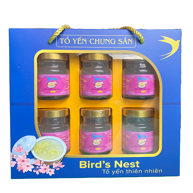 Yến chưng Hạt Sen - Hộp 6 Hũ 70ml