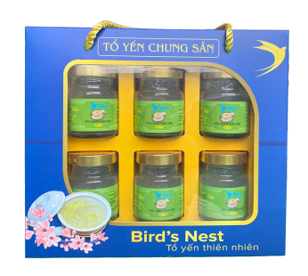 Yến chưng Nhân Sâm – Hộp 6 Hũ 70ml