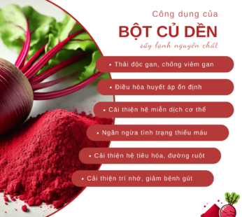 TÚI 1KG – Bột củ dền nguyên chất SALAfarm – Bột rau củ dinh dưỡng tốt cho sức khỏe