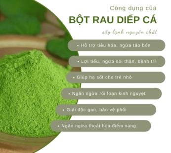 TÚI 1KG – Bột rau diếp cá nguyên chất SALAfarm